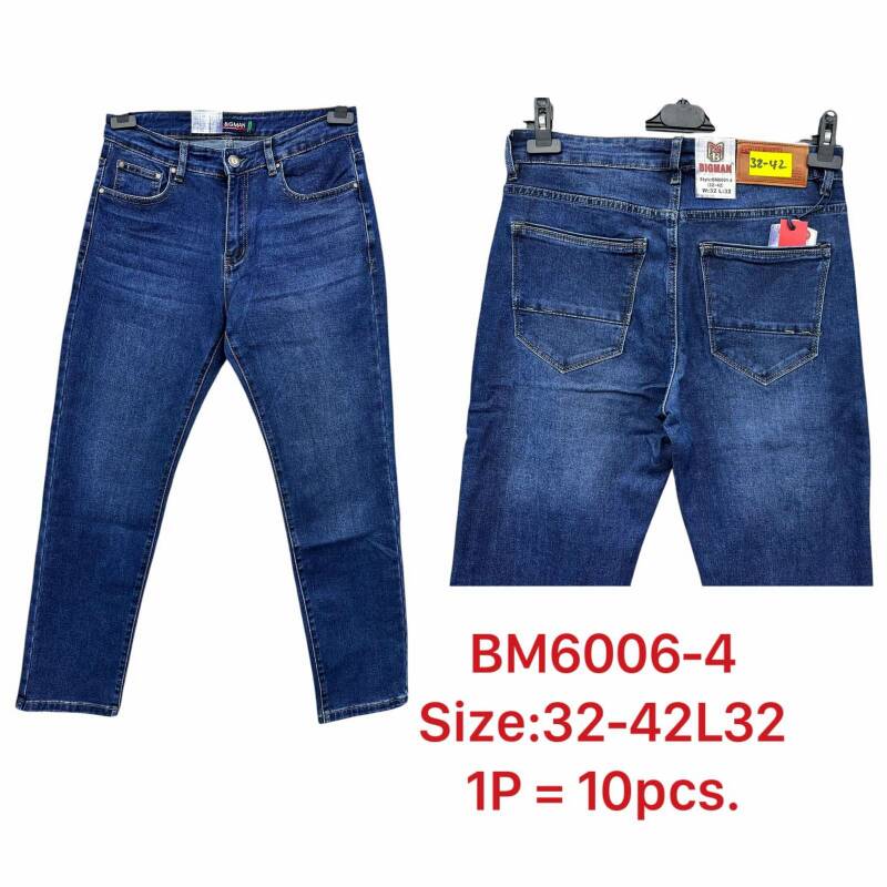 Spodnie jeansy meskie Roz 32-42, 1 Kolor .Paczka 10 szt